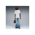 Puma Sport Graphic Ανδρικό Κοντομάνικο T-Shirt Λευκό