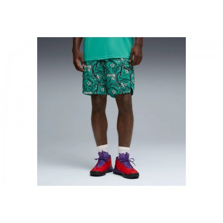 Puma Flagrant Foul All Over Print Βερμούδα Μπασκετική Ανδρική (692266 01)
