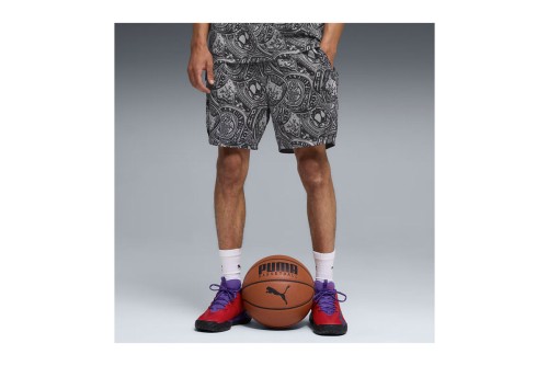 Puma Flag Foul All Over Print 15Cm Βερμούδα Μπασκετική Ανδρική (692277 01)