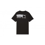 Puma Sport Graphic Ανδρικό Κοντομάνικο T-Shirt Μαύρο