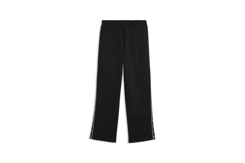 Puma Essentials Elevated Tape Relaxed Παιδικό Παντελόνι Φόρμας Μαύρο, Μπεζ