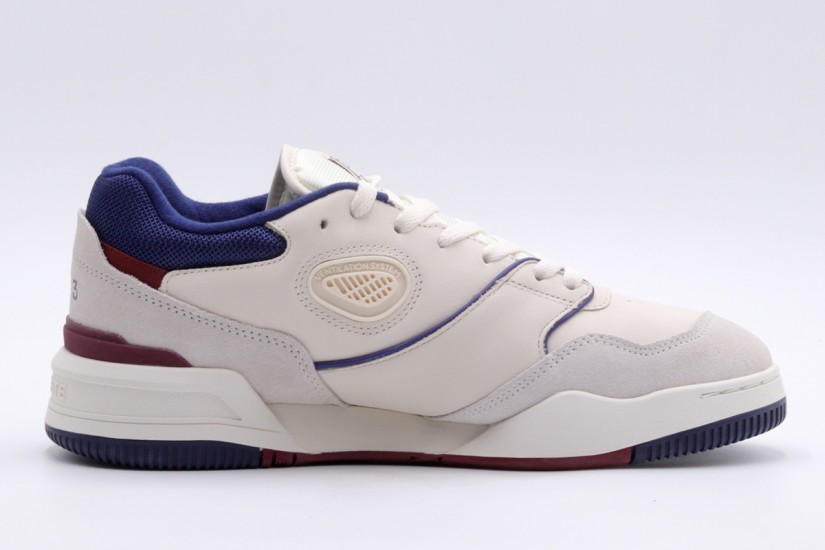 Lacoste Lineshot Ανδρικά Sneakers Εκρού, Μπλε Σκούρο, Μπορντό