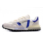 Lacoste Elite Active Ανδρικά Sneakers Λευκά, Γκρι, Μπλε