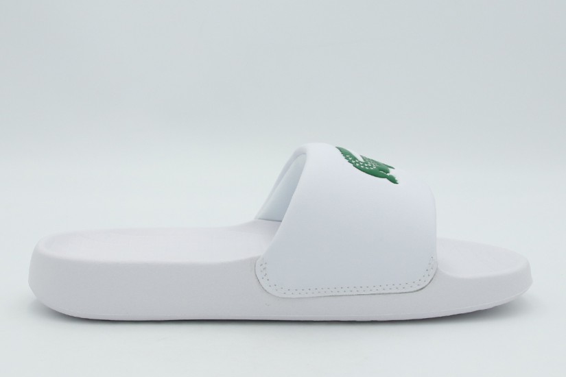 Lacoste Serve Slides 1.0 Γυναικείες Παντόφλες Λευκές, Πράσινες