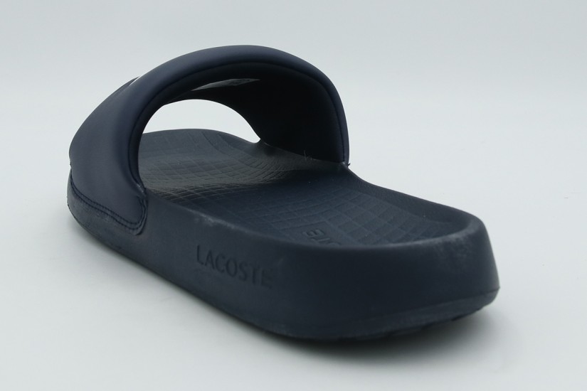 Lacoste Serve Slides 1.0 Ανδρικές Παντόφλες Μπλε Σκούρο, Λευκές