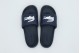 Lacoste Serve Slides 1.0 Ανδρικές Παντόφλες Μπλε Σκούρο, Λευκές