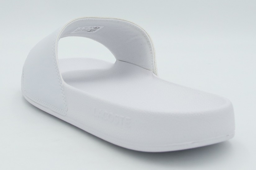 Lacoste Serve Slides Ανδρικές Παντόφλες Λευκές, Πράσινες