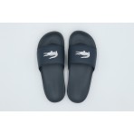 Lacoste Serve Slides Ανδρικές Παντόφλες Μπλε Σκούρο, Λευκές