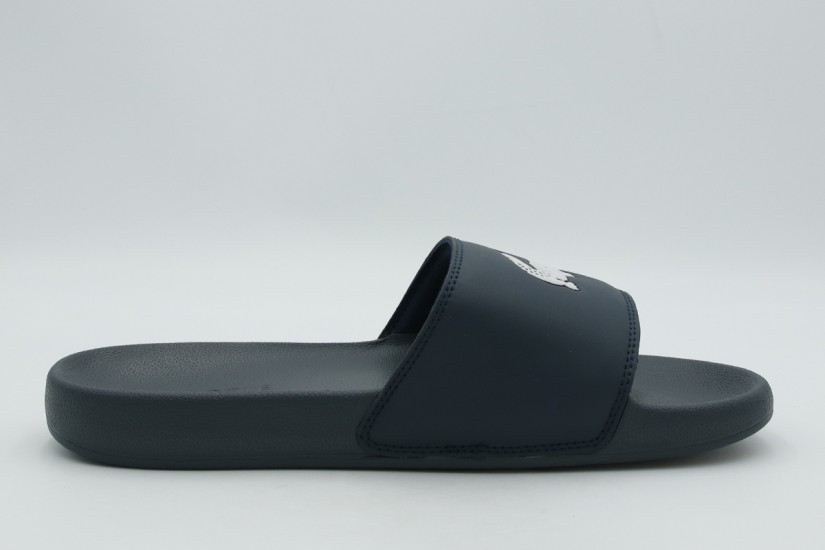 Lacoste Serve Slides Ανδρικές Παντόφλες Μπλε Σκούρο, Λευκές
