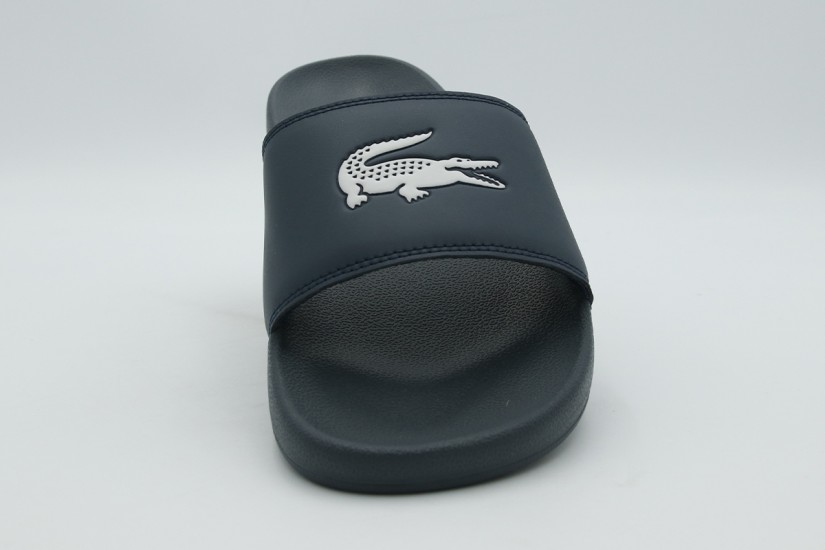 Lacoste Serve Slides Ανδρικές Παντόφλες Μπλε Σκούρο, Λευκές