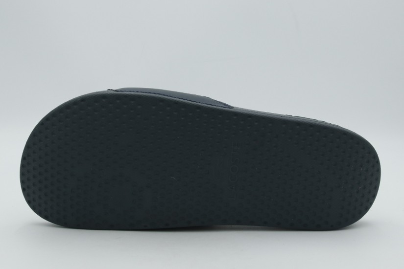 Lacoste Serve Slides Ανδρικές Παντόφλες Μπλε Σκούρο, Λευκές