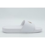 Lacoste Serve Slides Γυναικείες Παντόφλες Λευκές, Μπρονζέ