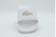 Lacoste Serve Slides Γυναικείες Παντόφλες Λευκές, Μπρονζέ