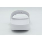 Lacoste Serve Slides Γυναικείες Παντόφλες Λευκές, Μπρονζέ