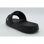 Lacoste Serve Slides Hyb Ανδρικές Παντόφλες Μαύρες