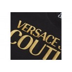 Versace Gummy Glitter Γυναικείο Κοντομάνικο T-Shirt Μαύρο