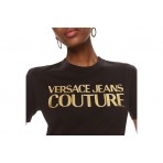 Versace Gummy Glitter Γυναικείο Κοντομάνικο T-Shirt Μαύρο