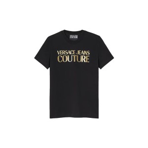 Versace R Logo Gummy Glitter T-Shirt Γυναικείο (76HAHG03 CJ00G G89)