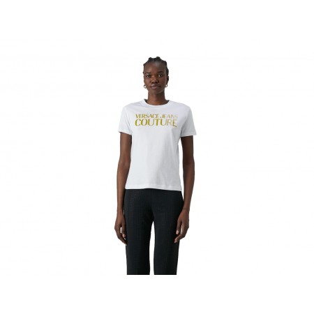 Versace R Logo Thick Foil T-Shirt Γυναικείο (76HAHT04 CJ00T G03)