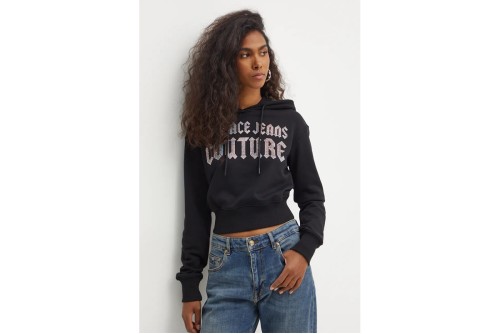 Versace Logo Goth Glitter Hoodie Γυναικείο (77HAIL00 CF00L 899)