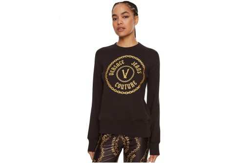 Versace Chain Vembl Gl Μπλούζα Με Λαιμόκοψη Γυναικεία (77HAIT02 CF01T G89)
