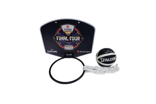 Spalding Euroleague Final Four Μπασκέτα Με Micro-Mini Μπάλα (79109Z)