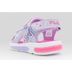 Fila Mermaid Velcro Lights Βρεφικά Σανδάλια Λιλά, Διάφορα Χρώματα