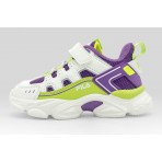 Fila Memory Spinel 3 V Βρεφικά Sneakers Λευκά, Μωβ, Πράσινα