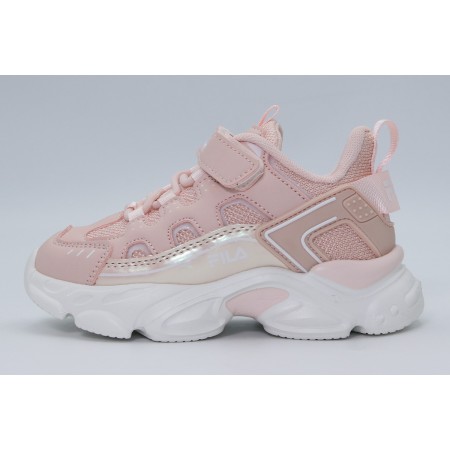 Fila Memory Spinel 3 V Βρεφικά Sneakers Σομόν, Ροζ, Λευκά