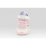 Fila Wave Memory Velcro Βρεφικά Sneakers Ροζ, Μωβ, Λευκά, Πράσινα