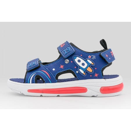 Fila Rocket Velcro Lights Βρεφικά Σανδάλια Μπλε Σκούρο, Διάφορα Χρώματα, Πορτοκαλί