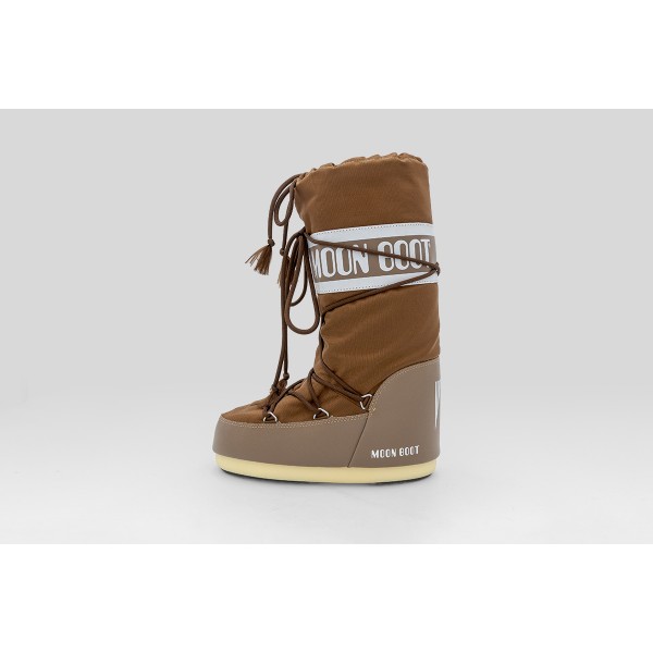 Moon Boot Icon Brown Nylon Μπότες Χιονιού (80D1400440 M005)