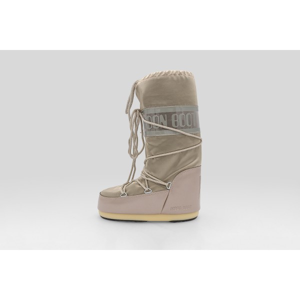 Moon Boot Icon Glance Platinum Satin Μπότες Χιονιού (80D1401680 B003)