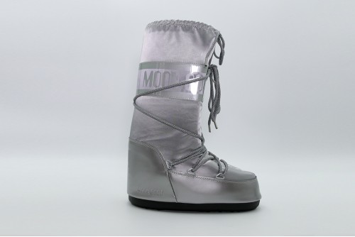 Moon Boot Icon Glance Silver Satin Μπότες Χιονιού (80D1401680 H001)