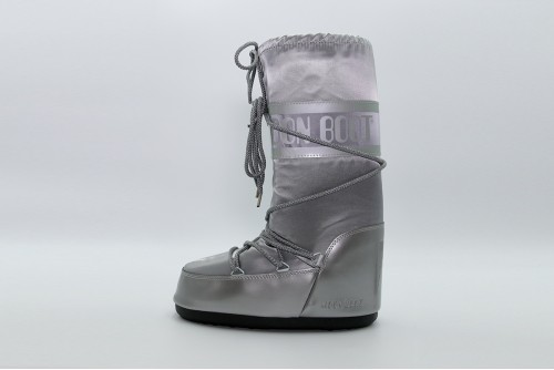 Moon Boot Icon Glance Silver Satin Μπότες Χιονιού (80D1401680 H001)