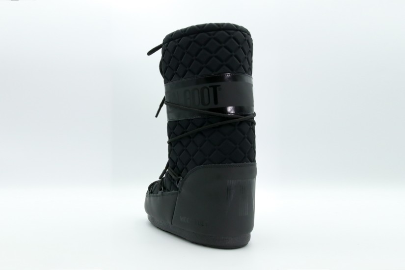 Moon Boot Icon Quilt Γυναικείες Μπότες Χιονιού Μαύρες