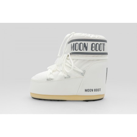 Moon Boot Icon Low White Nylon Μπότες Χιονιού 