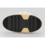 Moon Boot Icon Low White Nylon Γυναικείες Μπότες Χιονιού Λευκές, Γκρι