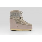 Moon Boot Icon Low Glance Platinum Satin Γυναικείες Μπότες Χιονιού