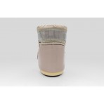 Moon Boot Icon Low Glance Platinum Satin Γυναικείες Μπότες Χιονιού