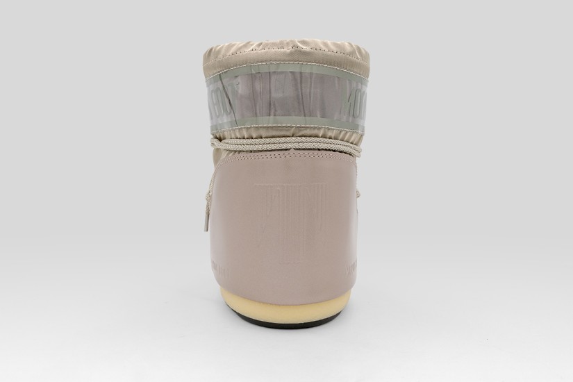 Moon Boot Icon Low Glance Platinum Satin Γυναικείες Μπότες Χιονιού