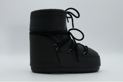 Moon Boot Icon Low Black Rubber Μπότες Χιονιού (80D1409380 N001)
