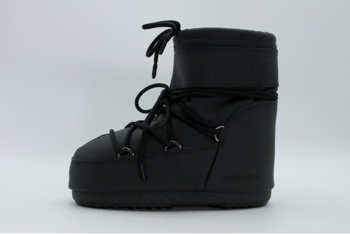 Moon Boot Icon Low Black Rubber Μπότες Χιονιού (80D1409380 N001)