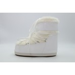 Moon Boot Icon Low Faux Fur Γυναικείες Μπότες Λευκές