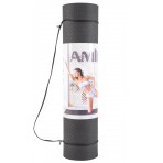 Amila Στρώμα Yoga 8Mm Tpe Μαύρογκρι (81772)