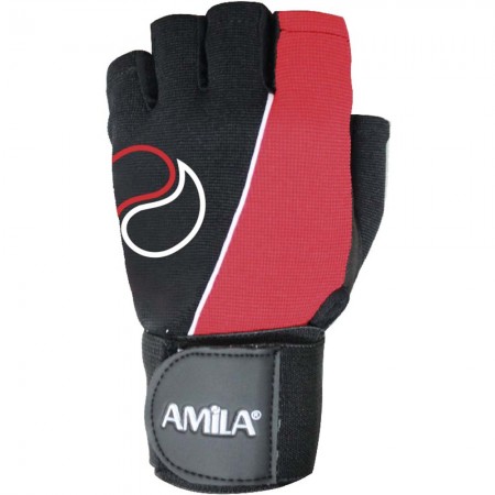Amila Γάντια ’Ρσης Βαρών Amila Amara Foreway Μαύροκόκκινο Xxl 