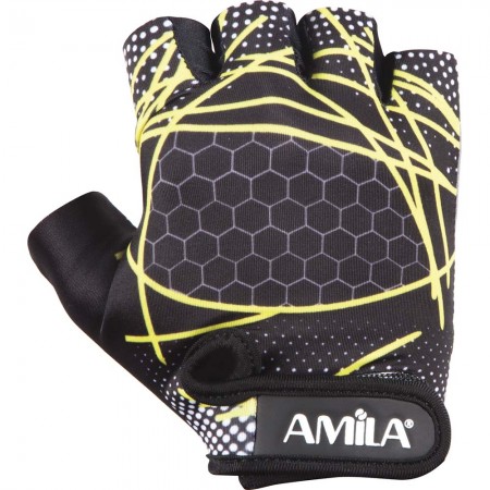 Amila Γάντια ’Ρσης Βαρών Amila Amara Lycra Κίτρινο S 