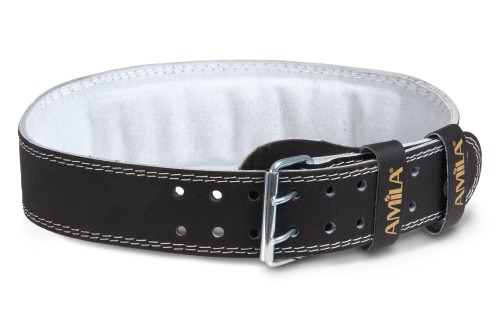 Amila Ζώνη ’Ρσης Βαρών Δερμάτινη Μαύρη C Quality M (83337)
