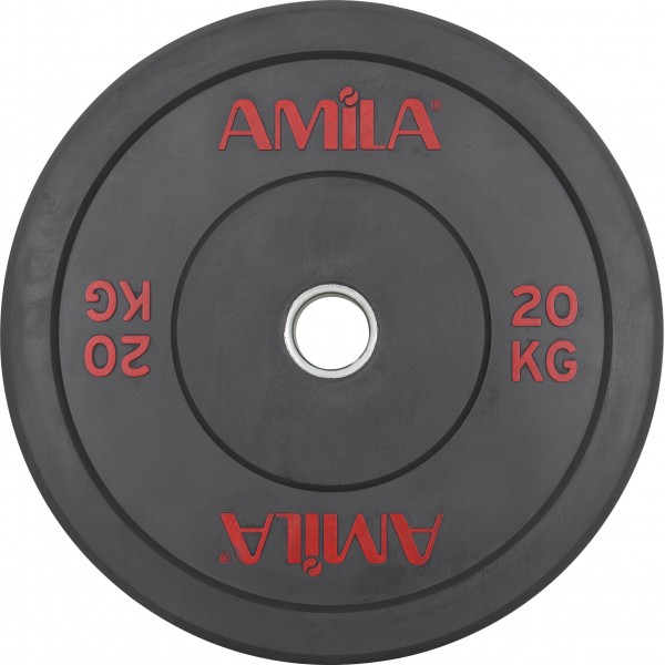 Amila Δίσκος Amila Black R Bumper 50Mm 20Kg (84602)