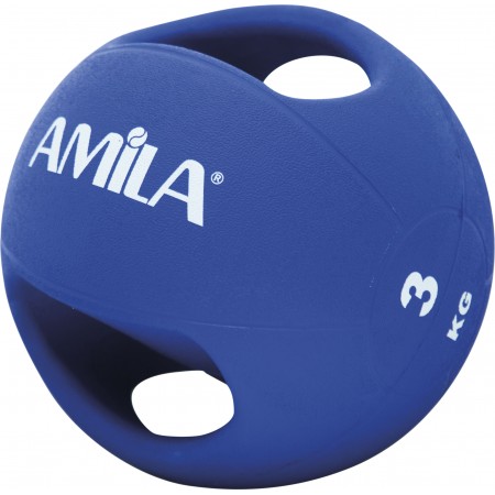 Amila Μπαλα Medicine Rubber Dual Grip 3Kg 